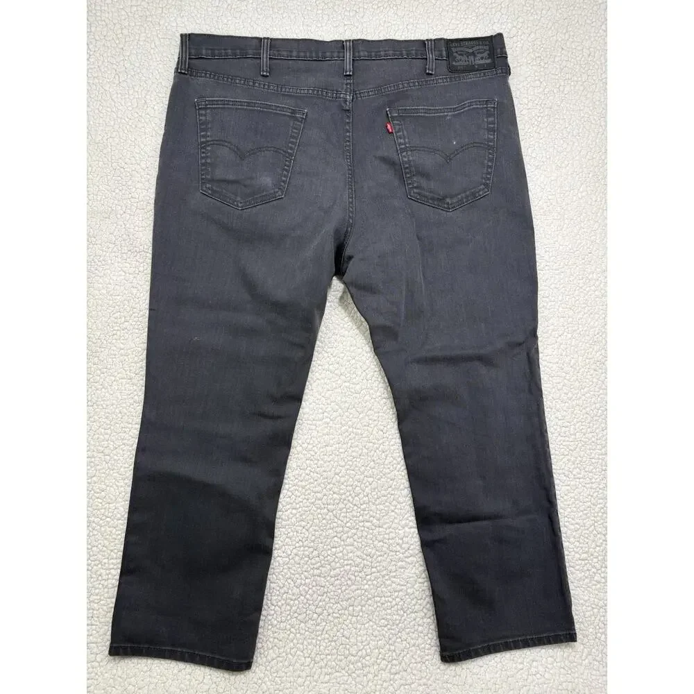 LEVIS 541 Jeans‎ Athletic Taper Straight Grey Denim Twill Jeans Mens W44 L30